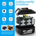 thumbnail image 3 of Batería JAUKIST BL1860B compatible con Makita, 18 V, 6 Ah, paquete de 2, 3 of 6