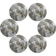 thumbnail image 3 of Grey Marble Round Placemats Set of 4 Table Mats for Kitchen Washable Non-Slip Place Mats Heat Resistant Place Mats for Kitchen Dining Table Home Decor, 3 of 7