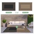 thumbnail image 5 of DEORAB 5'x8' Outdoor Rugs Waterproof Patio Reversible Plastic Carpet Camping Outside Mat,Black & Brown, 5 of 7