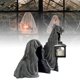 thumbnail image 1 of Estatua negra de la parca, túnica emocionante, figura de escritorio de resina de oruga nocturna, adornos, decoraciones de escultura de fantasma de terror, kaili Sencillez, 1 of 5