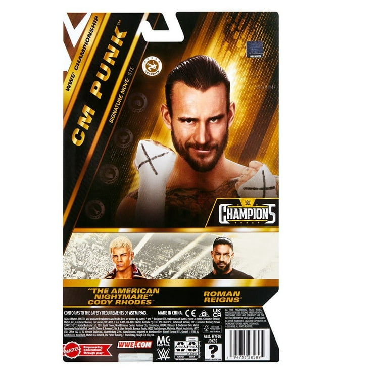 WWE ゲーム4点セット CM Punk - WWE Main Event Champions Wave 4 Mattel Toy
