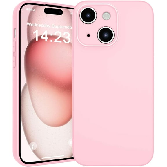 Designed for iPhone 15 Plus Case, Premium Soft TPU, Anti-Scratch Slim Shockproof Protective 15 Plus Phone Case for Women Men Boys Girls, Pink