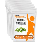 BulkSupplements Bacopa Extract Powder - 500mg per Serving - 5 Kilograms (11 lbs) - 10000 Servings