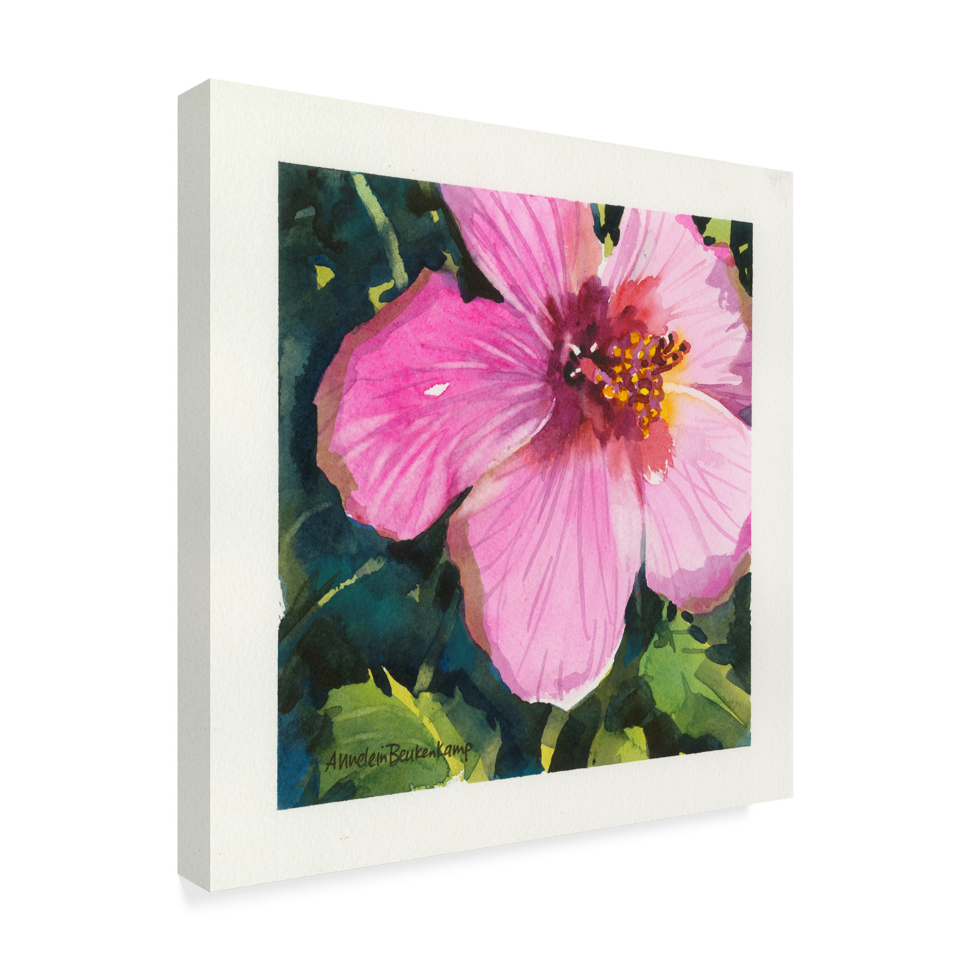 Trademark Fine Art 'Tropical Pink' Canvas Art by Annelein Beukenkamp