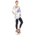 thumbnail image 2 of White Mark Women's Maternity Floral Cold Shoulder Tunic Top, 2 of 2