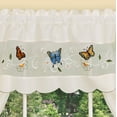 thumbnail image 4 of Daisy Meadow Embellished Embroidered Kitchen Curtain Set, White, 58x36 Inches, 4 of 4