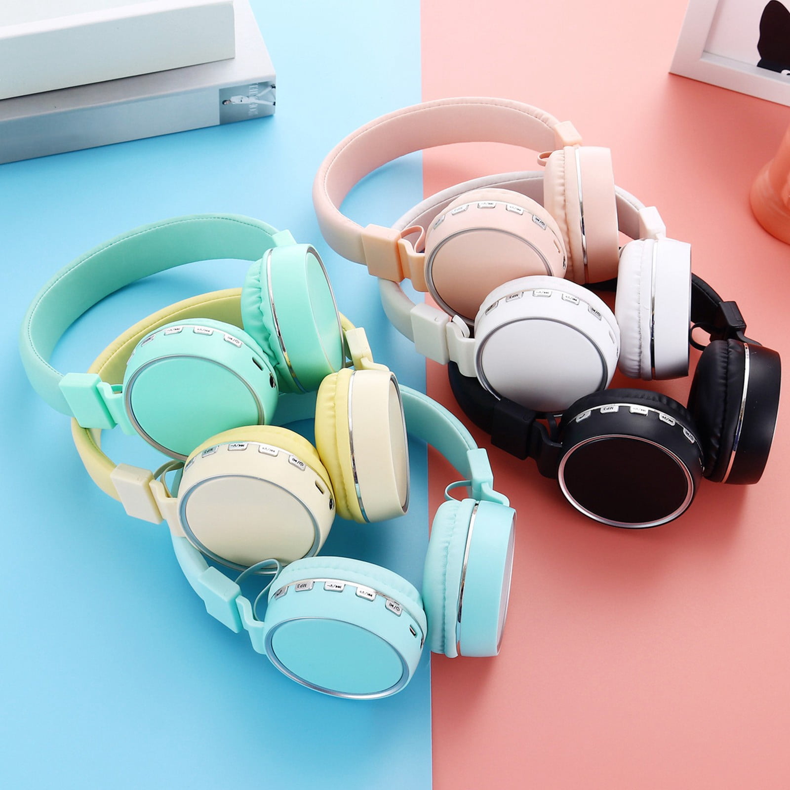 Sentmoon Gym Headphones Over-Ear Headphones Bluetooth Headphones Headset Plug In Cable Bluetooth Heavy Intelligent Noise Reduction HIFI Speaker Super Long Life Inductive 0 Delay