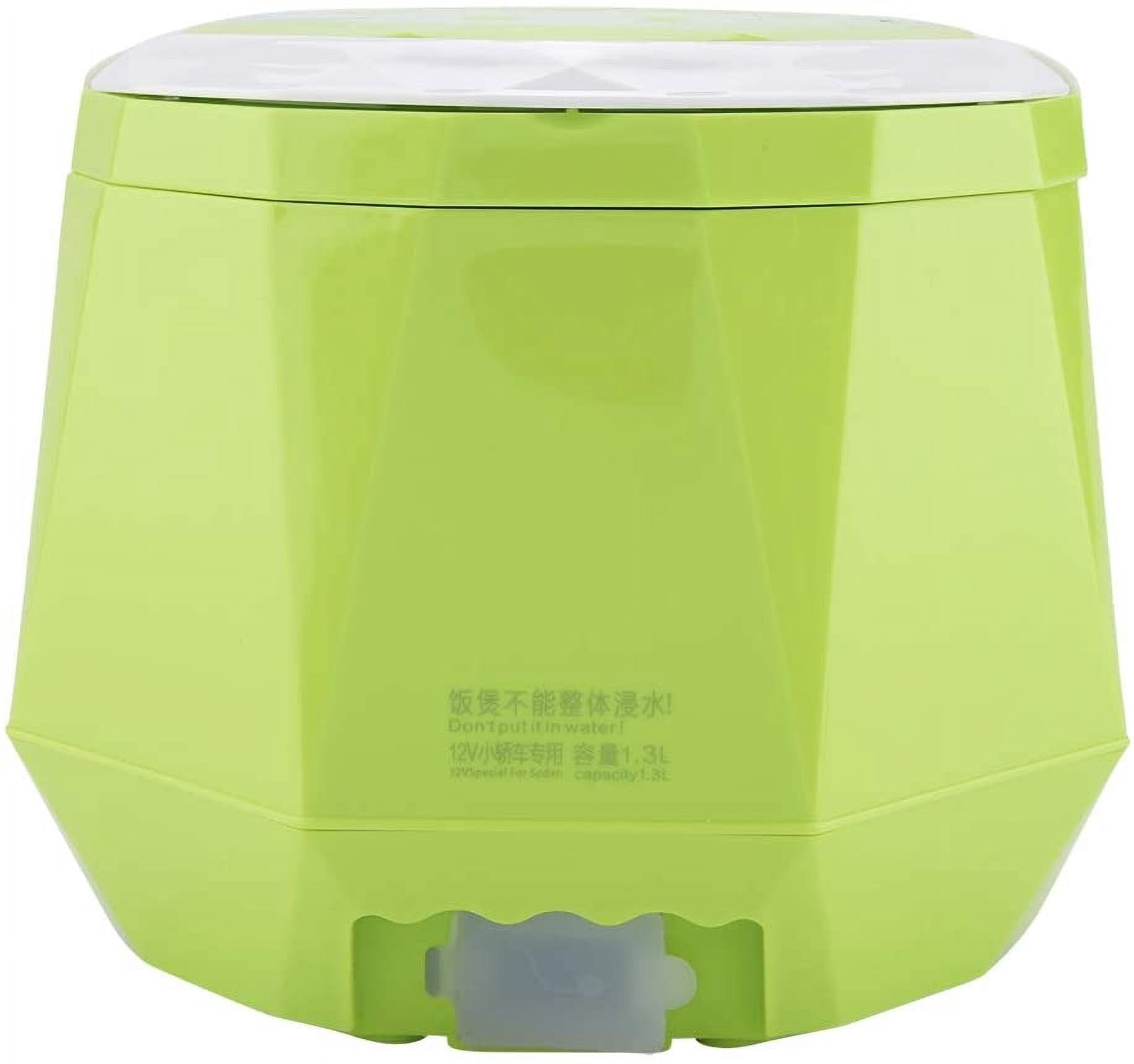 Travel Rice Cooker 1.3L Portable 12V Electric  Pot Non-Stick Steamer for Car Camping Outdoor Cooking