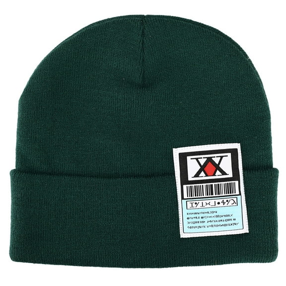Hunter X Hunter Ribbed Knitted Green Beanie Hat