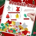 thumbnail image 5 of Christmas Stickers for Craft Glitter Self Adhesive Felt Stickers Snowflake Santa Bell Sticker for Xmas Gift Box BagTree, Greeting Cards DIY Decoration 300Pcs Design 2, 5 of 7