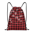thumbnail image 1 of Xecao Sac à Dos de Sport à Motif à Carreaux Rouges - Sac de Gym à Cordon avec Poche Imperméable pour Femmes&Hommes-Moyen, 1 of 6