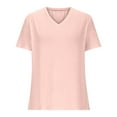 thumbnail image 4 of Perfectbot Womens Blouses V Neck Short Sleeves Plain Tops Summer Basic Casual Tee Shirt, 4 of 6