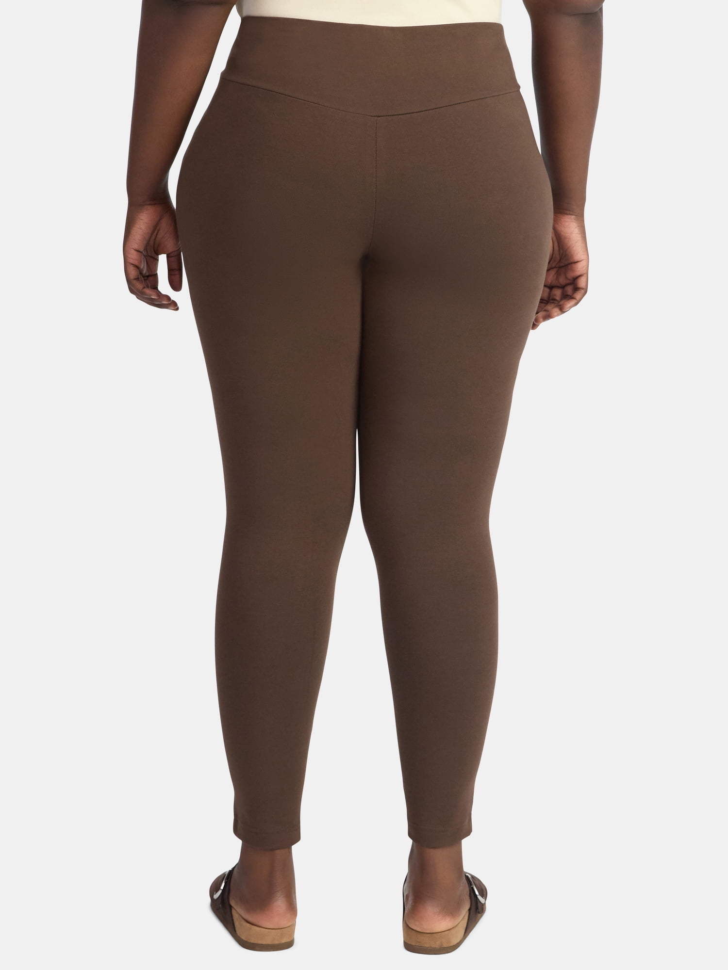 Terra & Sky Women's Plus High Waist Full Length Leggings, Sizes 0X-5X