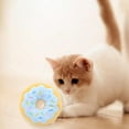 thumbnail image 4 of Juguete de gato de peluche con forma de dona y hierba gatera, almohada interactiva para gatos, regalo para gatos, 4 of 5