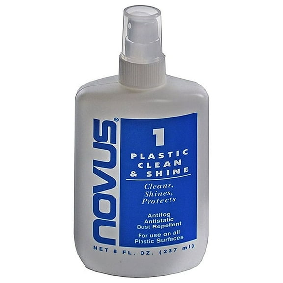 Azar Displays Plastic Clean & Shine Polish 8 Oz NOVUS-7020