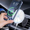 thumbnail image 1 of "Experience Fast Charging With Our 15W Wireless Car Charger And Phone Mount Compatible With And Android!" Black, 1 of 3
