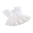 thumbnail image 3 of PENGXIANG Baby Romper Mesh Floral Embroidery Layered Feather Fly Sleeve Dress, 3 of 6