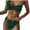 Army Green, variant on Two Piece Swimsuit for Women Women's Bikini Swimsuits Oversized Swimsuit for Women High Cut Solid Color Blackless Bathing Suits for Women Beach Accessories S