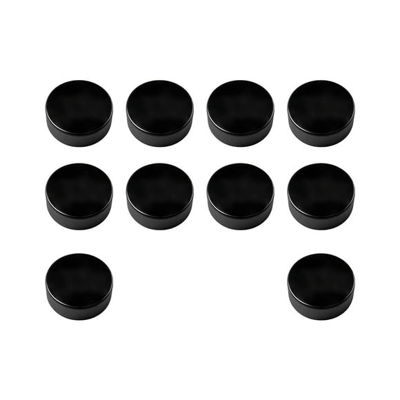 OUNONA Kids Hockey Puck 10Pcs Black Rubber for Accurate Shots and Passes in Training