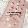 thumbnail image 3 of 3D Flower Charms Rhinestones Flower Art Accessories for DIYS Decorations Rose Flower Jewelry, 3 of 7