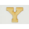 thumbnail image 1 of 1 Pc, 5 Inch X 1/4 Inch Thick Collegiate Font Wood Letters Y Easy To Paint Or Decorate For Indoor Use Only, 1 of 2