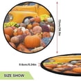thumbnail image 2 of Autumn Pumpkin Harvest Christmas Tree Mats Waterproof Tree Skirt, Xmas Tree Stand Tray Mat Floor Protector Pad for Holiday Party Decoration, 28.3", 2 of 6