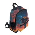 thumbnail image 2 of FORMRS School Backpack with Front Zippered Pocket 12" Student Travel Daypack, Astronaut at Dawn, 2 of 6