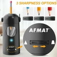 thumbnail image 3 of AFMAT Electric Pencil Sharpener for Colored Pencils 7-11.5mm, Auto in & Out, Fully Automatic Rechargeable Hands-Free Pencil Sharpener for Large Pencils, Black, 3 of 6