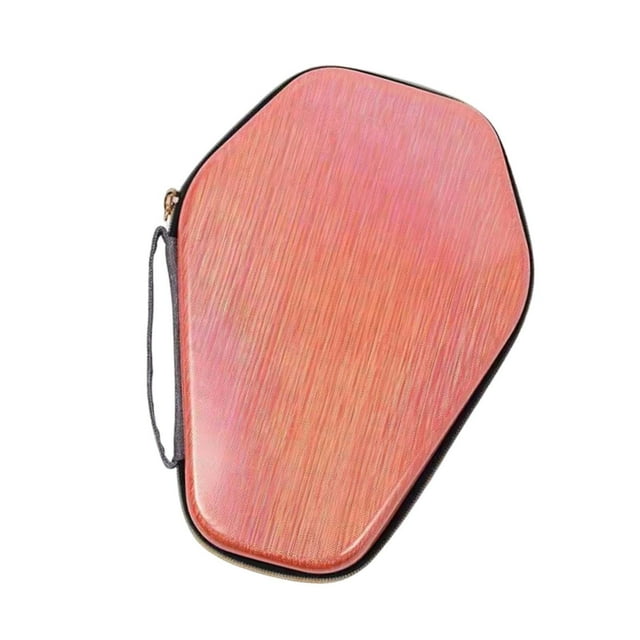DYNWAVECA Table Tennis Racket Cover Pickleball Racket Cover Practical Hard Shell Protector Pong Paddle Case for Training Accessory orange