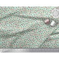 thumbnail image 2 of Soimoi Green Heavy Canvas Fabric Leaves & Flower Print Sewing Fabric Yard 58 Inch Wide, 2 of 3