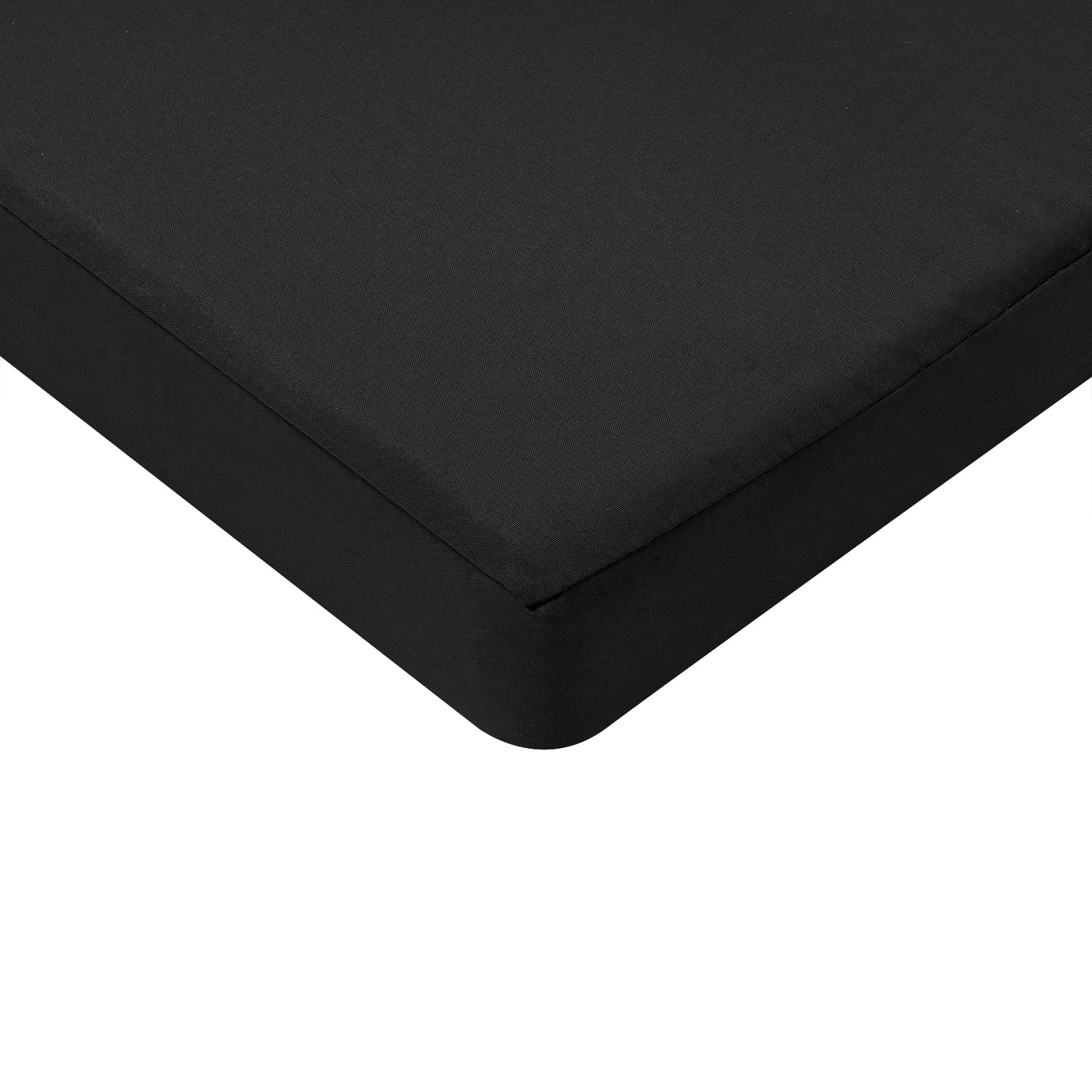 Yeerswag 59 x 18 x 3 inch Outdoor Bench Cushion, Garden Furniture Loveseat Cushion, Black