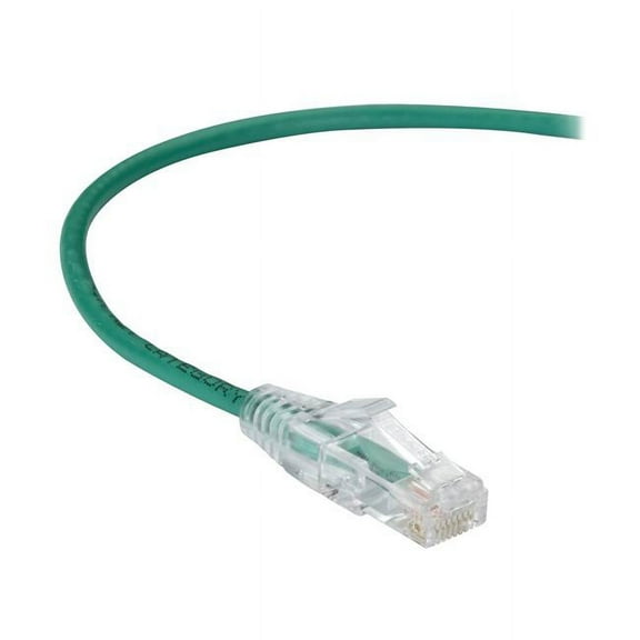 3 ft. Slim-Net CAT6 250-MHz 28-AWG Stranded Ethernet Patch Cable - Unshielded, PVC, Snagless Boot - Green