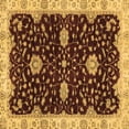 thumbnail image 1 of Ahgly Company Indoor Square Oriental Brown Traditional Area Rugs, 5' Square, 1 of 4
