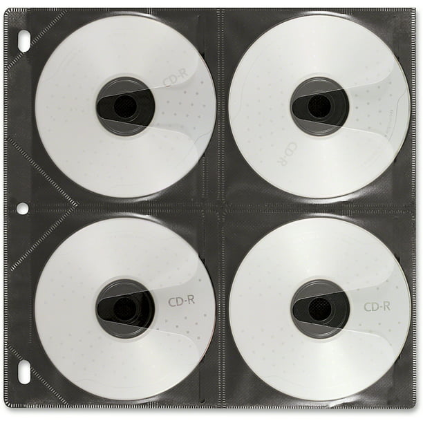 Two-Sided Cd Refill Pages For Three-Ring Binder, 25/pack - Walmart.com