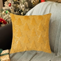 Tyidzon Christmas Pillow Cover 18X18 Inch Christmas Tree Decorations Pillow Cases for Sofa Couch Bedroom Living Room Home Decor