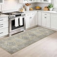 thumbnail image 6 of Washable Kitchen Runner Rug 2x6 ft Non-Slip Low-Profile Soft Vintage Distressed Medallion Oriental Design for Kitchen, Entryway, Hallway, Laundry, Bedroom, 6 of 6