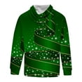 thumbnail image 4 of Wolfast Men's Hooded Sweatshirt Casual Drawstring Printed Long Sleeve Sweater Pullover Tops Green M, 4 of 4