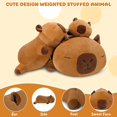 thumbnail image 3 of Animales de Peluche con Peso TOYSYM, Peluche de Carpincho con Cuentas Pesadas, Almohada de Peluche de Carpincho para Niños y Adultos 25 cm, 3 of 8