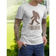 thumbnail image 4 of Tstars Men's - Bigfoot I Believe T-Shirt Large White, 4 of 5