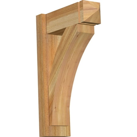 

6 W x 16 D x 24 H Thorton Rough Sawn Arts and Crafts Outlooker Western Red Cedar