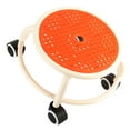 thumbnail image 4 of Tabouret Bas Rond à Roulettes, Tabouret de Pédicure Rotatif à 360 Degrés Repose-Pieds Robuste Tabouret Mini Mobile, Tabouret à Roulettes Universel pour Garage Salon Maison, 4 of 7