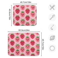thumbnail image 3 of Lovely Strawberry Dish Drying Mat 16x18 Absorbent Microfiber Draining Rack Pad for Kitchen Counter Sink, 3 of 8