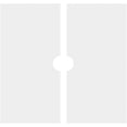 thumbnail image 4 of 34"OD x 4"ID x 11 3/4"C x 1"P Rubik Architectural Grade PVC Contemporary Ceiling Medallion, Two Piece, 4 of 11