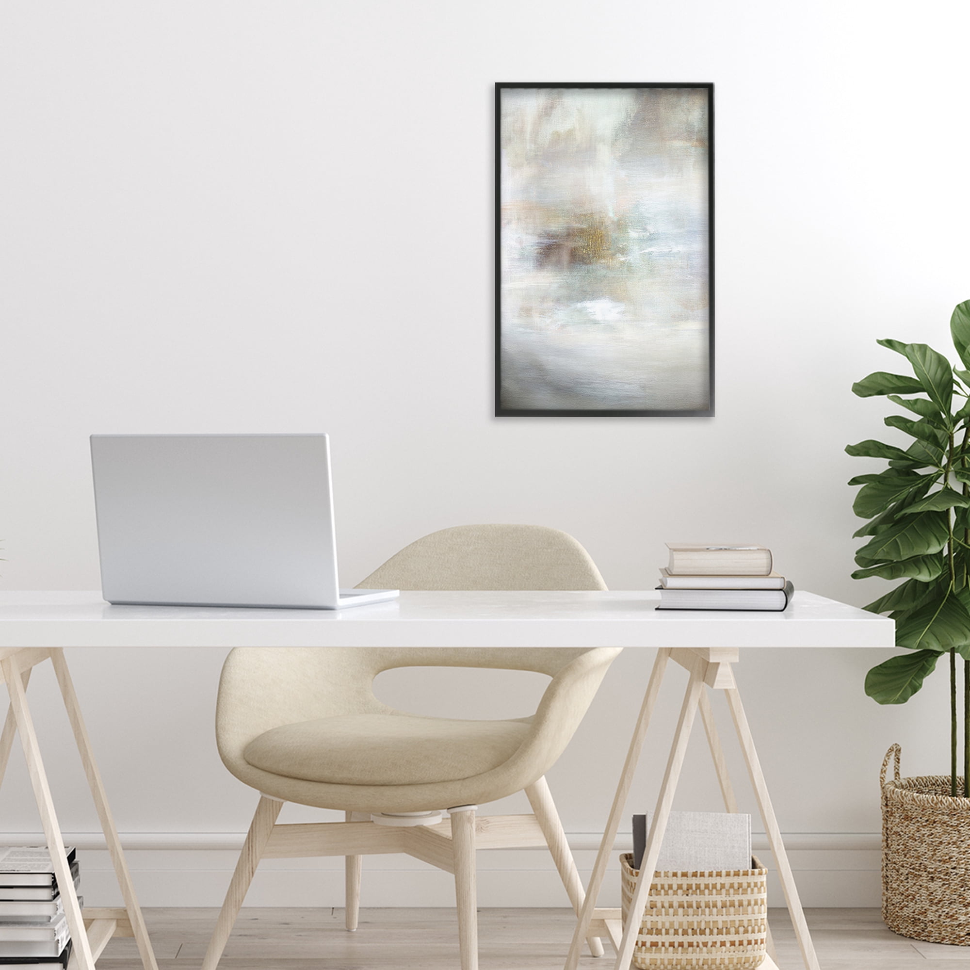 Stupell Industries Soft Haze of Subtle Light Black Framed Giclee Art, design by Hope Bainbridge