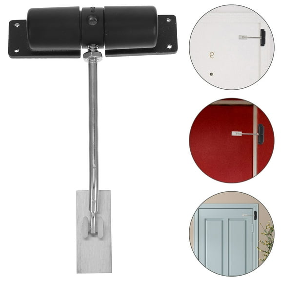 WHAMVOX Invisible Design Automatic Door Closer Stainless Steel Door Spring Buffer Door Closure Accessory Door Closer Automatic Door Closer Household Metal Door Closer