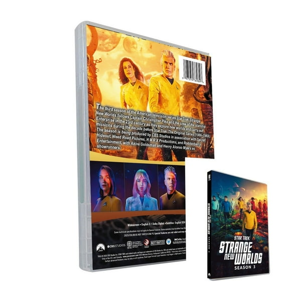 New Season 3 Strange New Worlds Star Trek (DVD, 3-Disc) Sealed Free Shipping