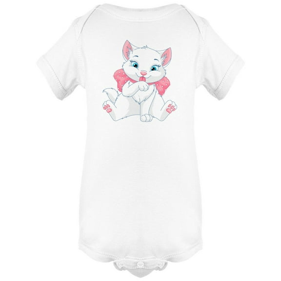 Cat Licking Paw Bodysuit Infant -Image by Shutterstock, 6 Months