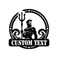 thumbnail image 6 of Custom Poseidon Trident Metal Wall Art, Personalized Greek Mythology Name Sign Home Decor, Poseidon Neptune Astrological Symbol, 6 of 6