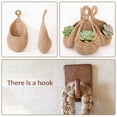 thumbnail image 4 of Hanging Wall Vegetable Fruit Baskets,Wall jute hanging baskets for storage,Handmade wall baskets for organizing and storage (1PCS), 4 of 7