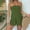Army Green, variant on Jumpsuits for Women,Rompers for Women,Women’s Strapless Tube Ruffle Ruched Summer Sexy A Line Mini Dress Trendy Short Romper Jumpsuits,Overalls for Women,One Piece Jumpsuits,Army Green L